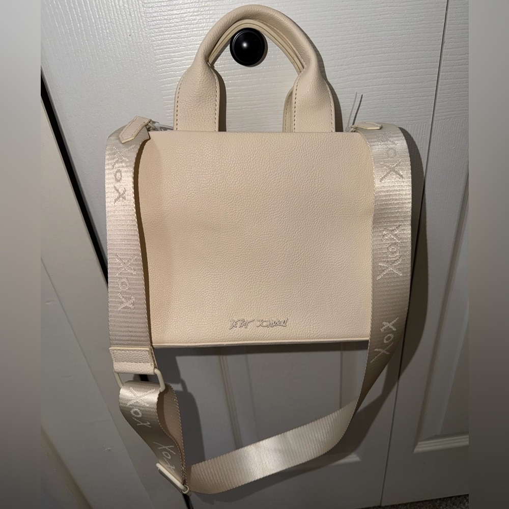 Rare Betsey Johnson Nora Embossed Paris Charm Mini Tote NWT - Picture 4 of 9